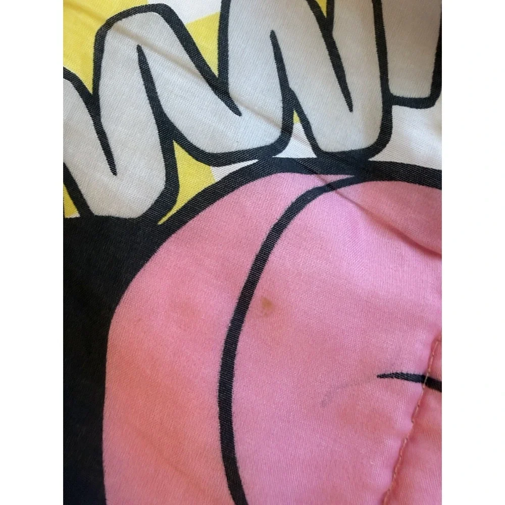 Vintage Mickey Minnie Sleeping Bag Kids Disney Rainbow 30x57 Camping Nap Mat